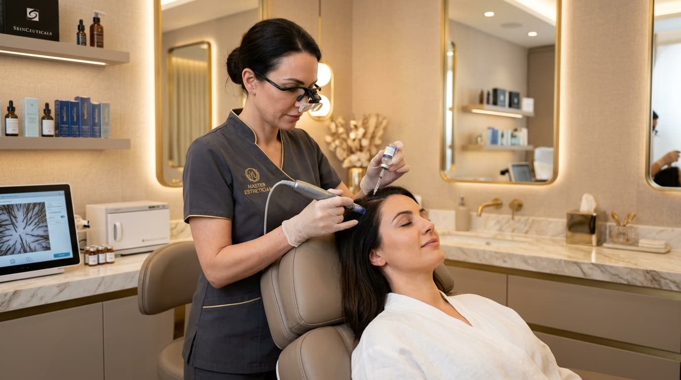 Clinical Hair Restoration Treatment at Studio Luveria Aesthetics Charlottesville
