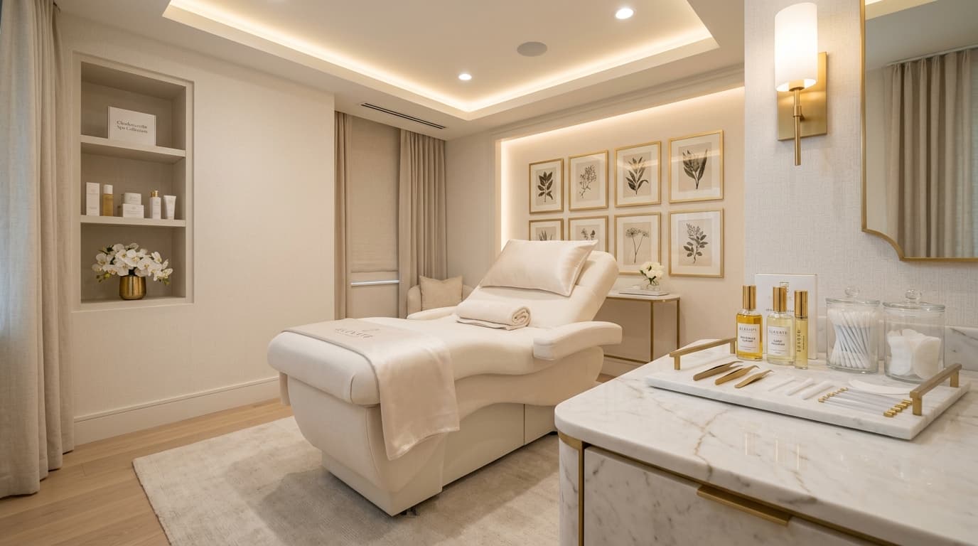 Luxury Eyelash Treatment Suite at Studio Luveria Aesthetics Charlottesville