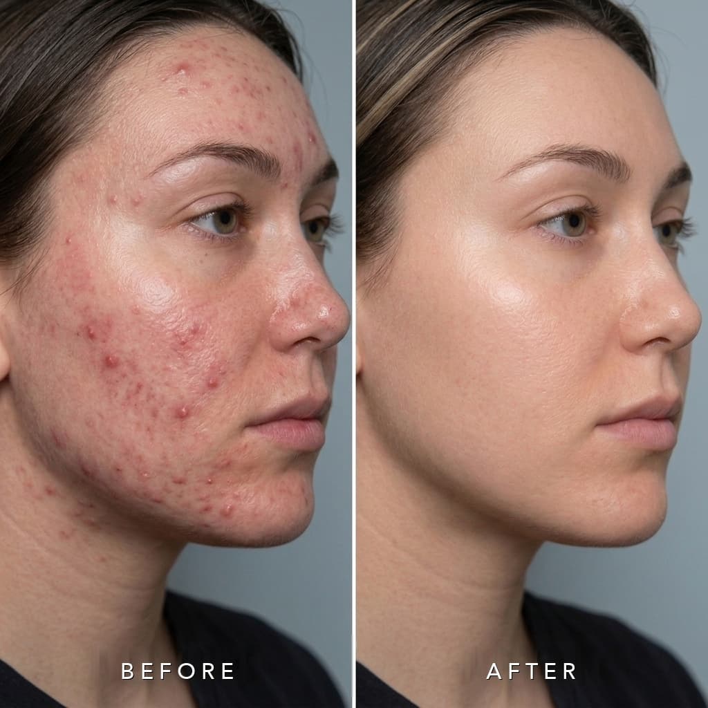 BBL Forever Clear Acne Treatment Before and After 1