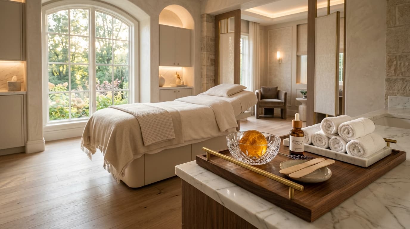 Luxury Waxing and Sugaring Treatment Suite at Studio Luveria Aesthetics Charlottesville