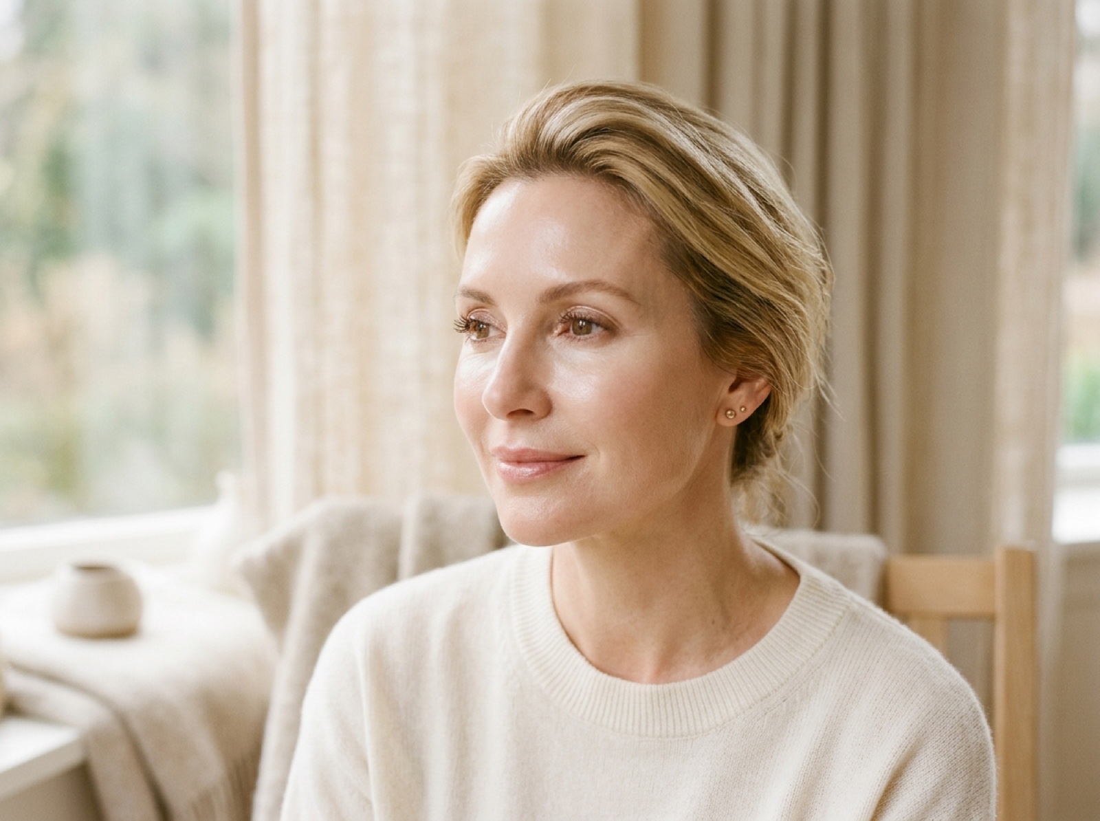Radiant, spotless skin results after Sciton BBL phototherapy at Studio Luveria Aesthetics